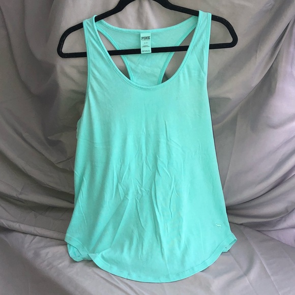 PINK Victoria's Secret Tops - VS PINK Light Blue Favorite Tank Top Size L